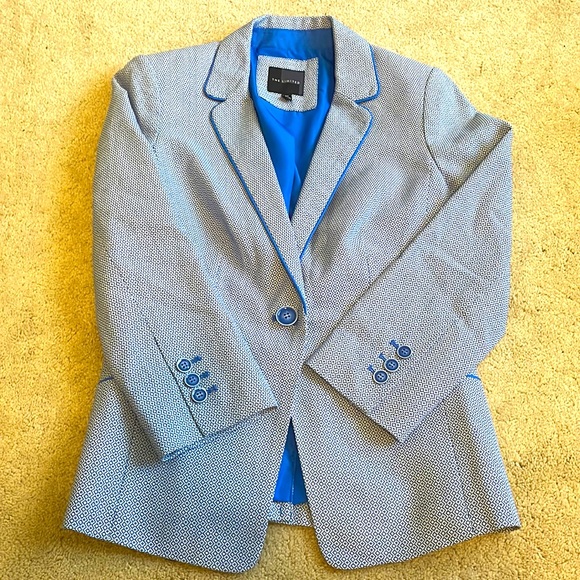 The Limited blue and white blazer - Picture 1 of 5